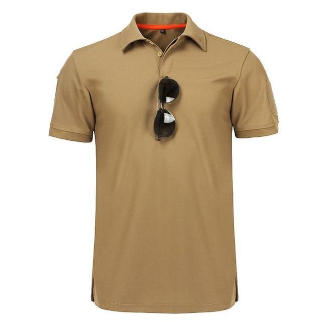 RC BAG Militair tactisch T-shirt Outdoor Sport Snel drogend revers Korte mouw Shirt Zomer wandelen Training Tee Herenkleding Casual Tops XXXXL