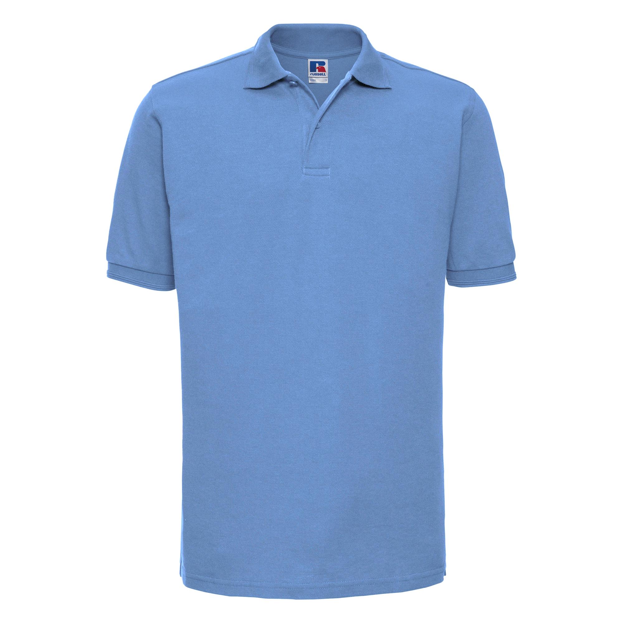 Russell Heren poloshirt met rimpelkraag en manchet met korte mouwen L