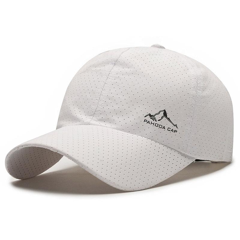 ONIHUA Lente Zomer Baseball Cap Heren Cap Outdoor Hardlopen Sport Cap Vrouwen Paardenstaart Panama Cap Snapback Hoed Zonneklep Hoeden wit