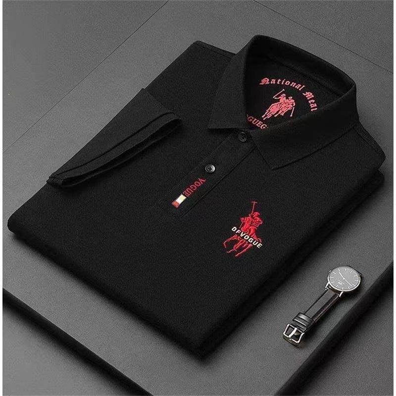 Steel giant Business Casual Strijkarm Geborduurd Heren Poloshirt XXL zwart