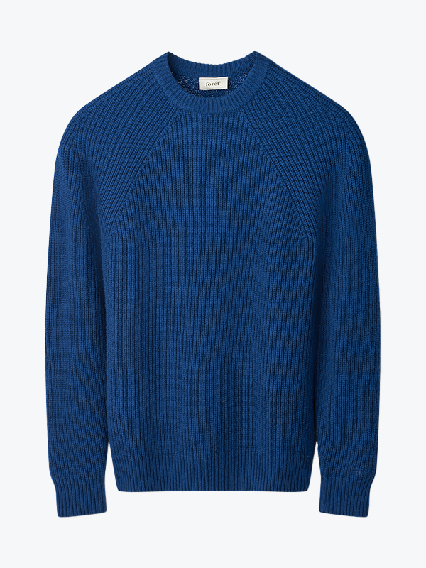 Foret delta wool knit f7035 blue