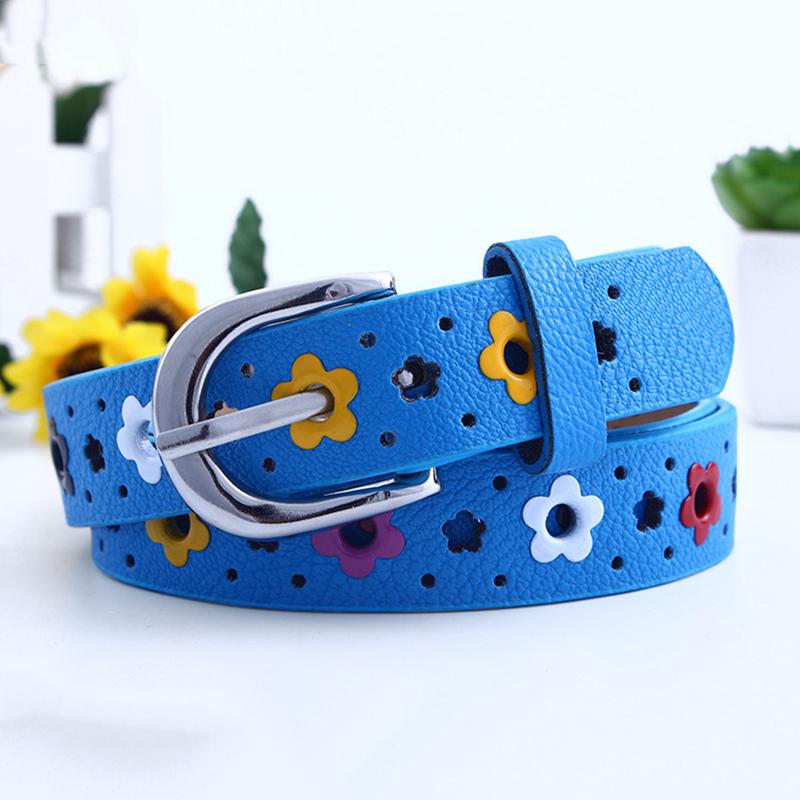 Children Zone Baby Kids Jongens Meisjes PU Lederen Taille Riem Tailleband Gesp Verstelbare Mode blauw