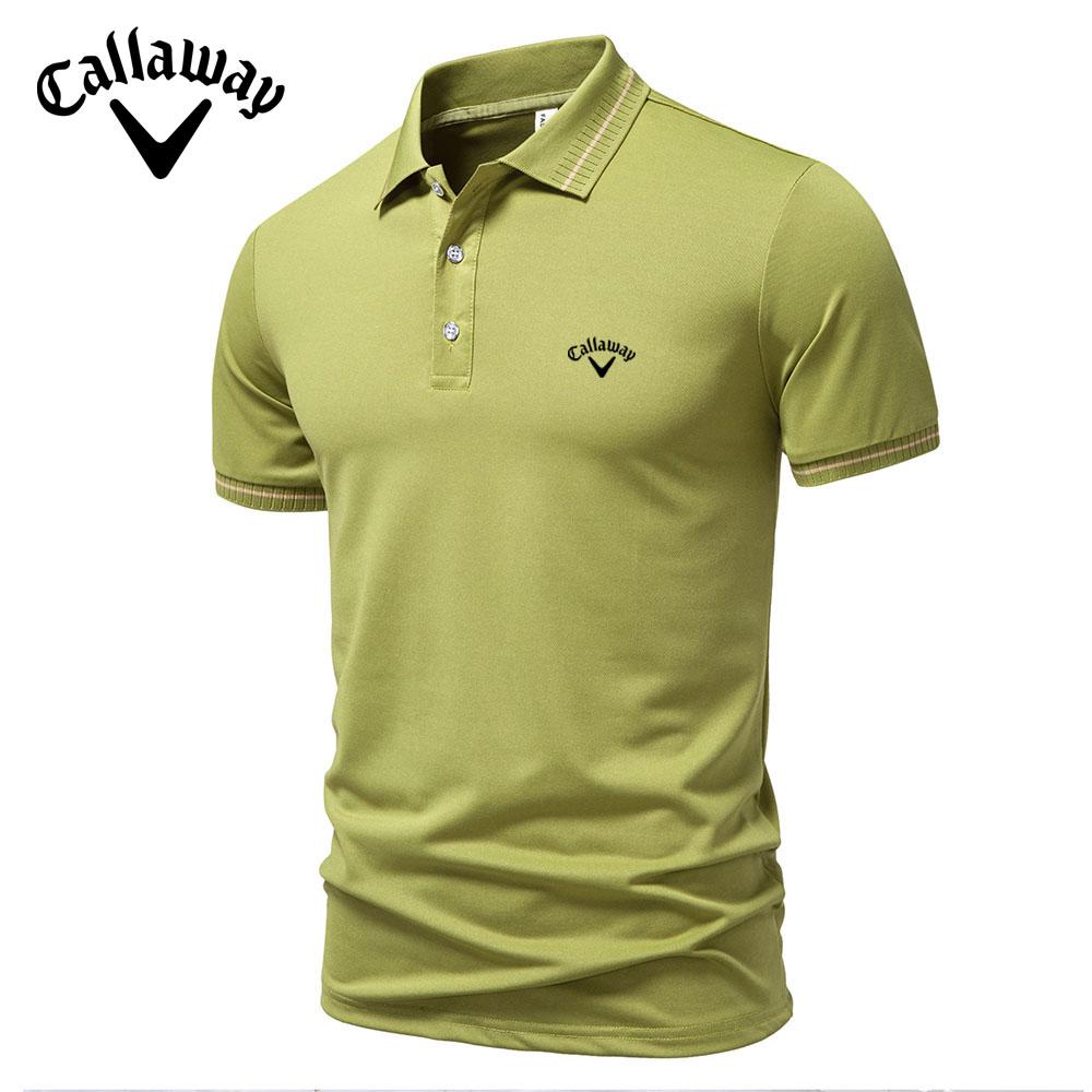 Lixin12 Callaway 2025 Zomer Nieuw Sport Casual Golf Geborduurd Revers T-shirt Vochtafvoerend en Zweetafvoerend Poloshirt L