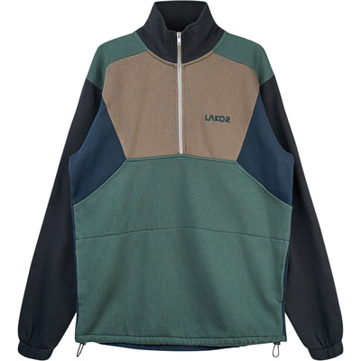 Lakor Heren Colorblock Half Zip Trui