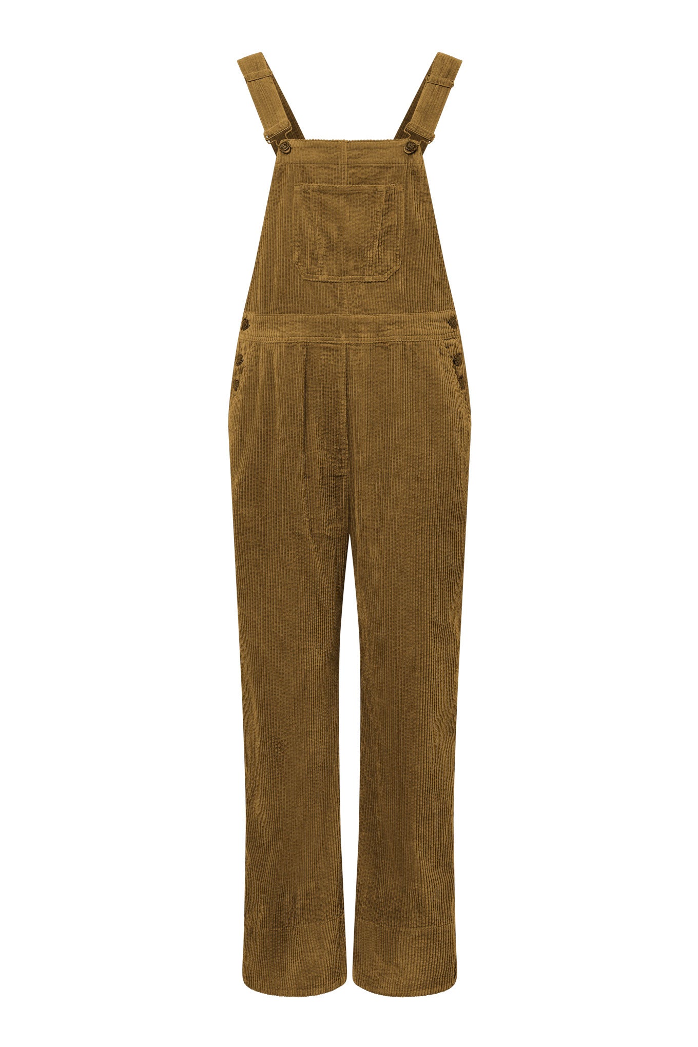 KOMODO Damen vegan Latzhose Leni Cord Olive