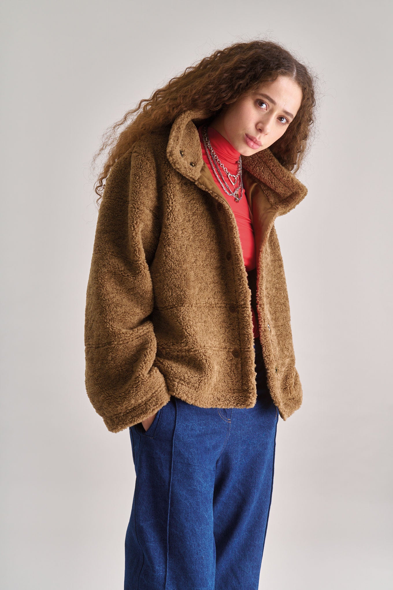 KOMODO Damen vegan Jacke Isobel Hellbraun