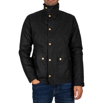 Barbour Leren Jas  Reelin Wax Jas