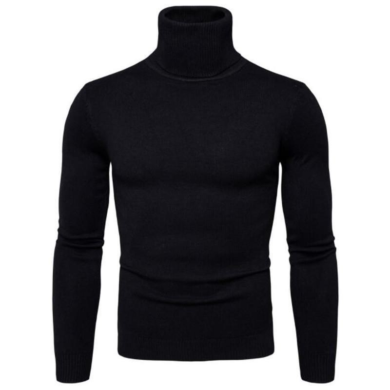 Get one 2024 Heren Slim Fit Turtleneck Trui voor grensoverschrijdende handel, Herfst/Winterwarmte. Large