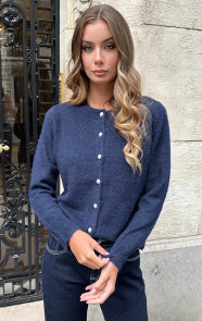Jurkjes Zacht Gebreid Vest Navy