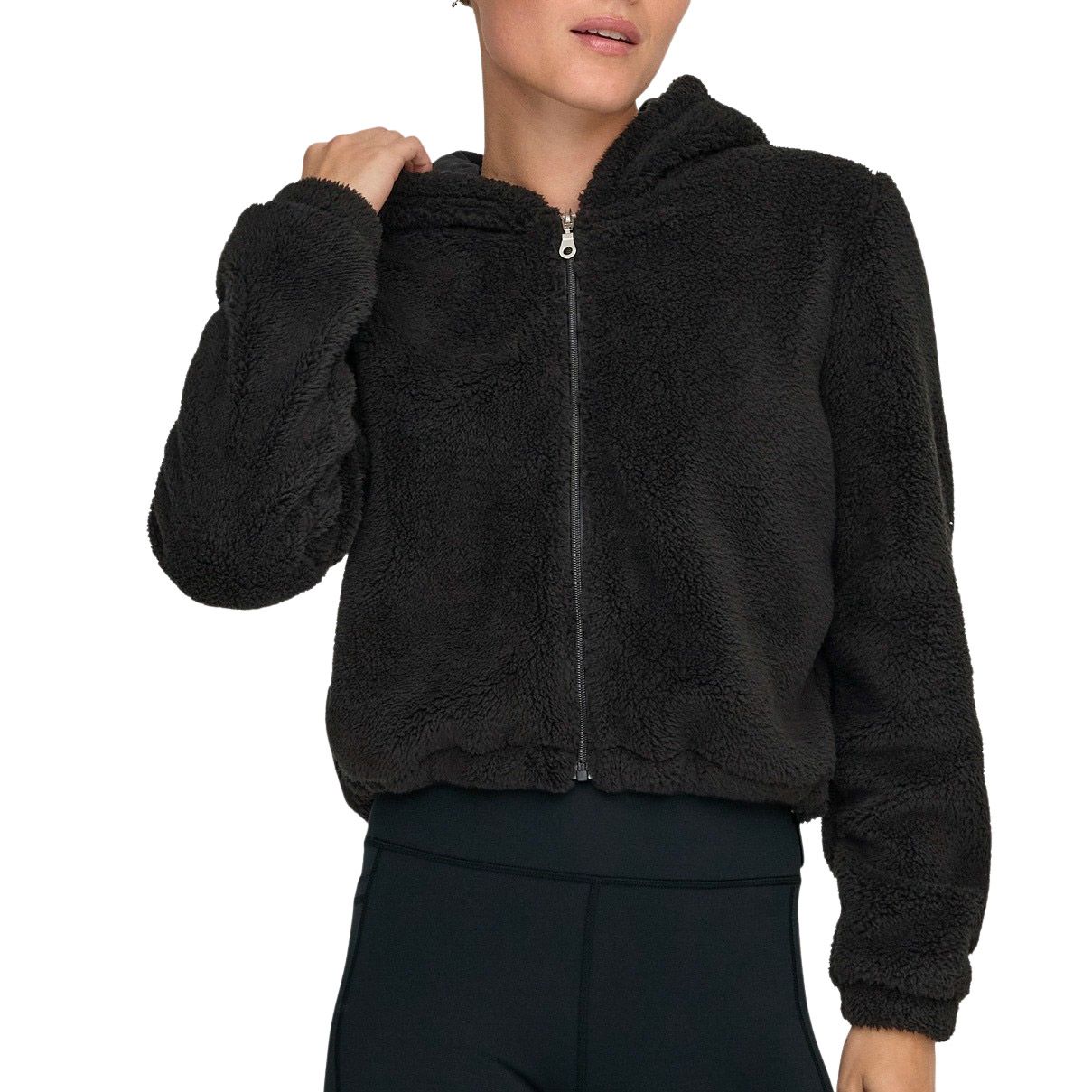 Only Play Cas-Fluf Hooded Short Vest Dames