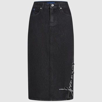 Karl Lagerfeld Rok  KLJ TIED DENIM MIDI SKIRT