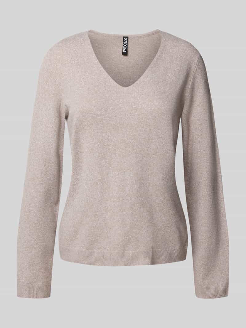 Pieces Trui met V-hals PCBREE LS V-NECK KNIT NOOS BC