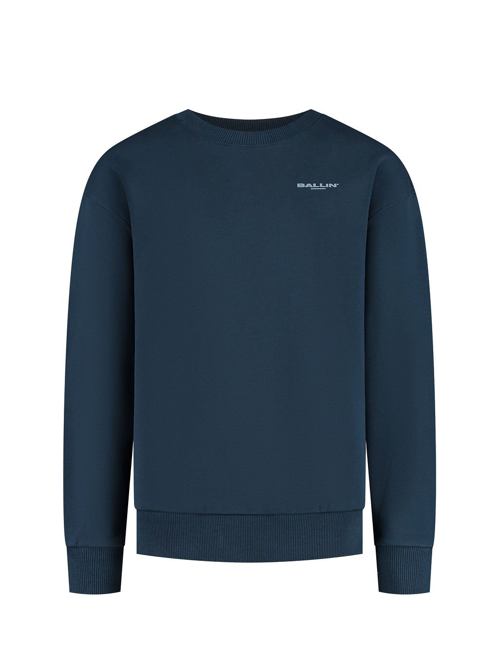 Ballin winter sweater jongens - navy blauw - zigzag logo