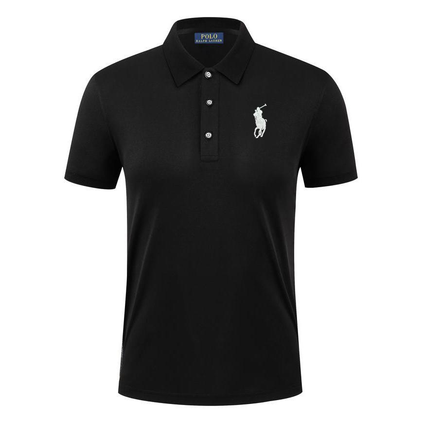 Polo Ralph Lauren Zomer Nieuw Pony Geborduurd Casual Sportkraag Poloshirt, Zweet Afvoerend en Vochtabsorberend Puur M