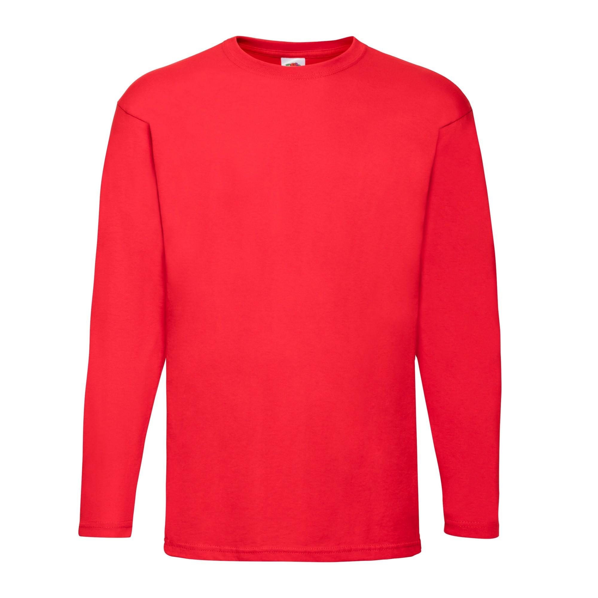 Fruit Of The Loom Mens Valueweight Long-Sleeved T-Shirt M