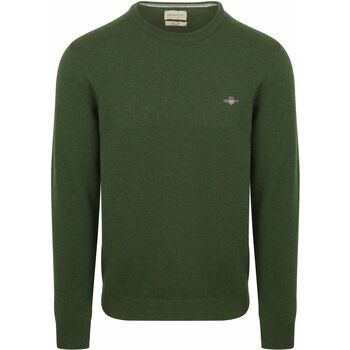 Gant Sweater  Pullover Lamswol Mosgroen