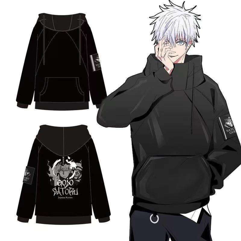WE BELIEVE Japanse Anime Jujutsu Kaisen Sweatshirts Truien Casual Lange Mouwen Streetwear Tops Gojo Satoru Grafische Sport Hoodies 2XL