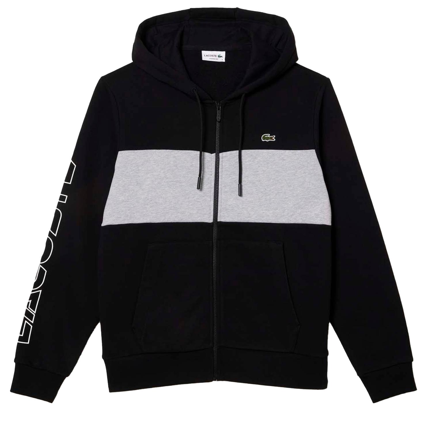 Lacoste Mens Colour Block Full Zip Hoodie S