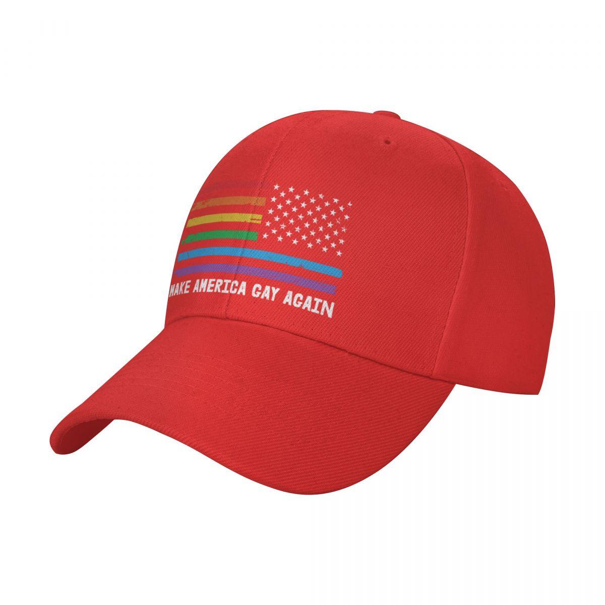 CAUSALXI Make America Gay Again - Gay Pride Pet baseballpet zonnehoed luxe merk militaire tactische petten Meisjeshoeden Unisex