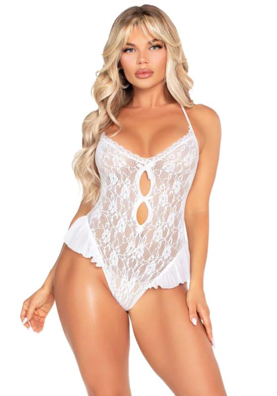 Leg Avenue – Lace Teddy – Wit