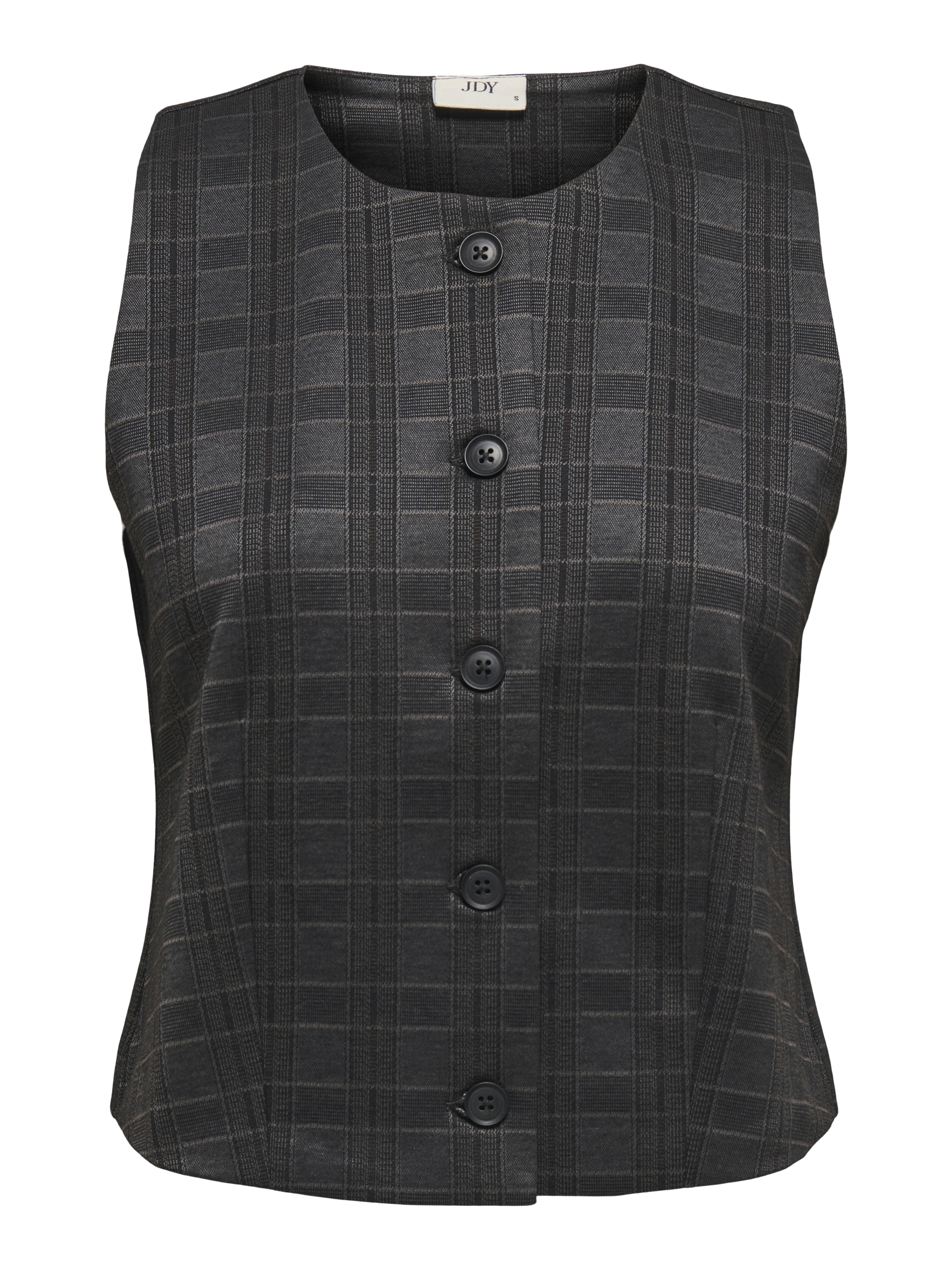 Jacqueline de Yong geggo mia s/l waistcoat jrs dia 15360065 asphalt