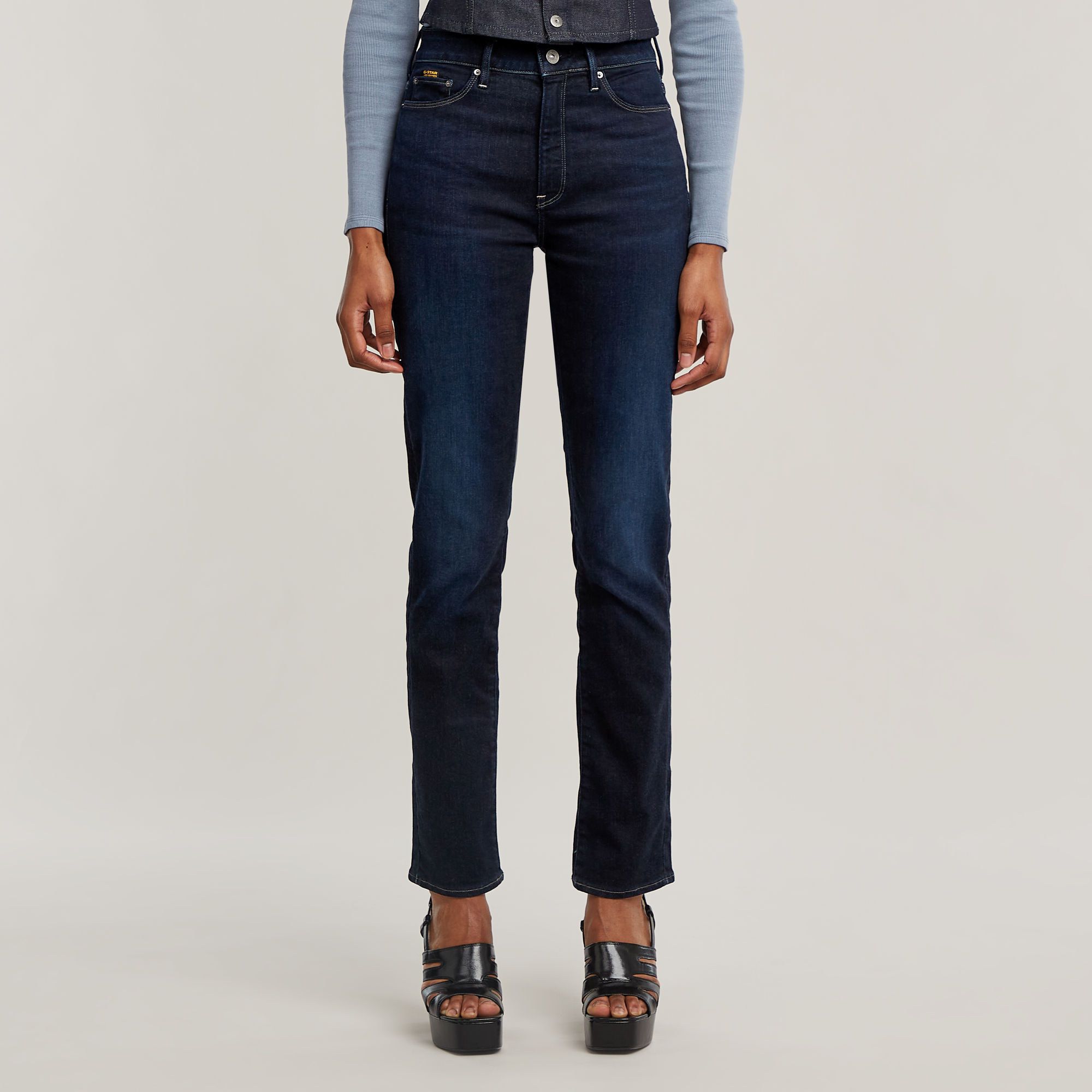 G-Star RAW 3301 Shape Skinny Jeans - Donkerblauw - Dames