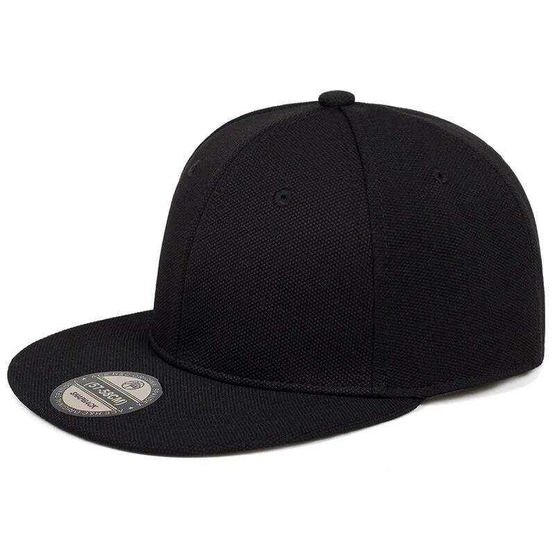 Headgear Straat Hip Hop-stijl Unisex-baseballpet Buiten Kamperen Wandelen Platte pet Strand Zonnebrandcrème Hoeden Golfpetten Truckerhoed Terug Verzegelde zwarte hoed zwart