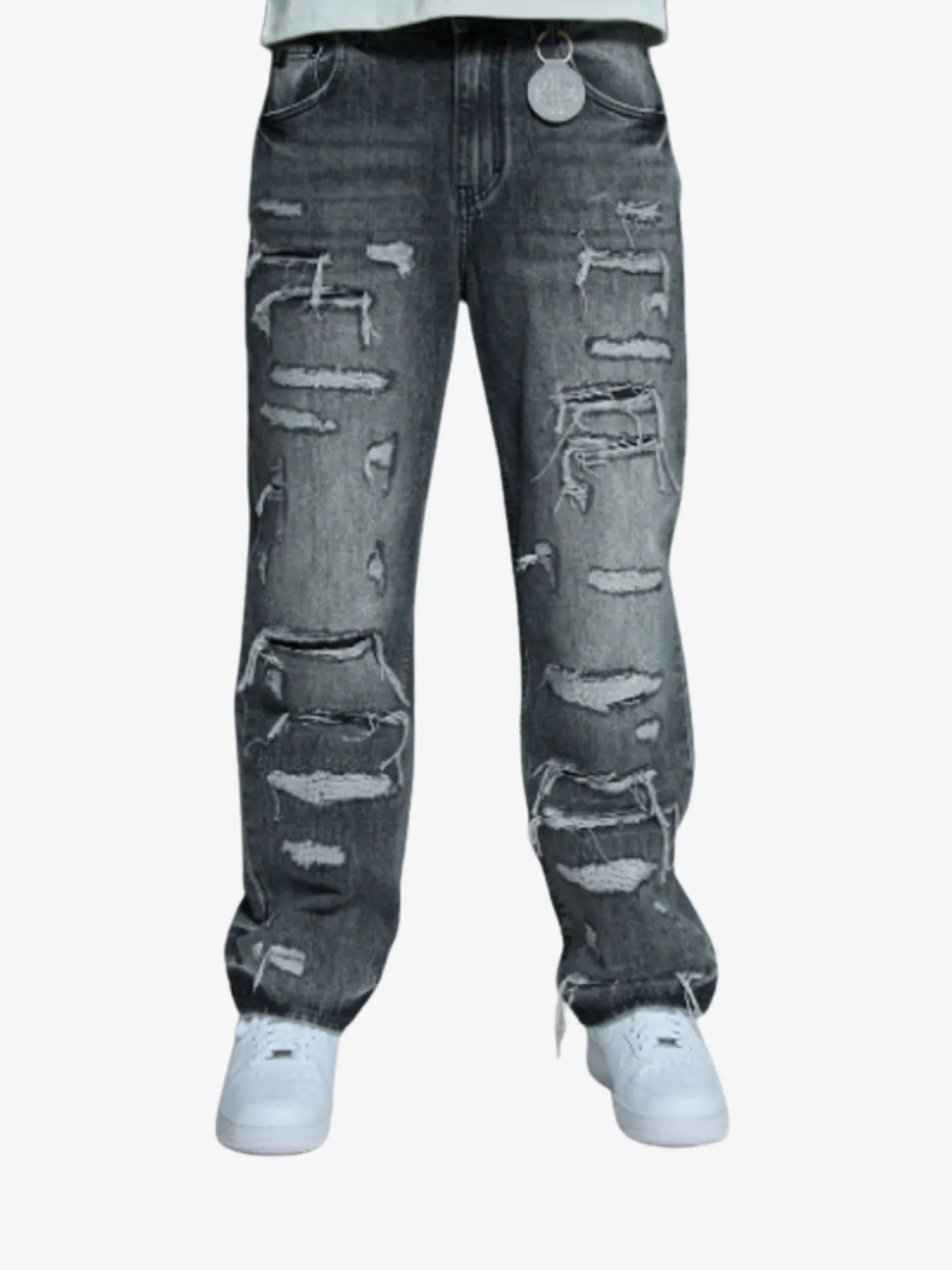 Amicci Heren spijkerbroek manuel grey washed
