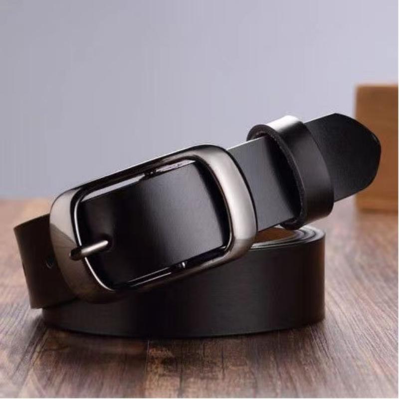 L.RIDING PULO Riem Dames Dun Eenvoudig Veelzijdig Casual Riem Vrouwelijke Broekriem Retro Pin Gesp Decoratieve Broekriem Vrouwelijke Studenten 105cm