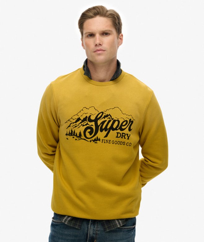 Superdry Lo-fi Outdoors Relaxed Sweatshirt Yellow