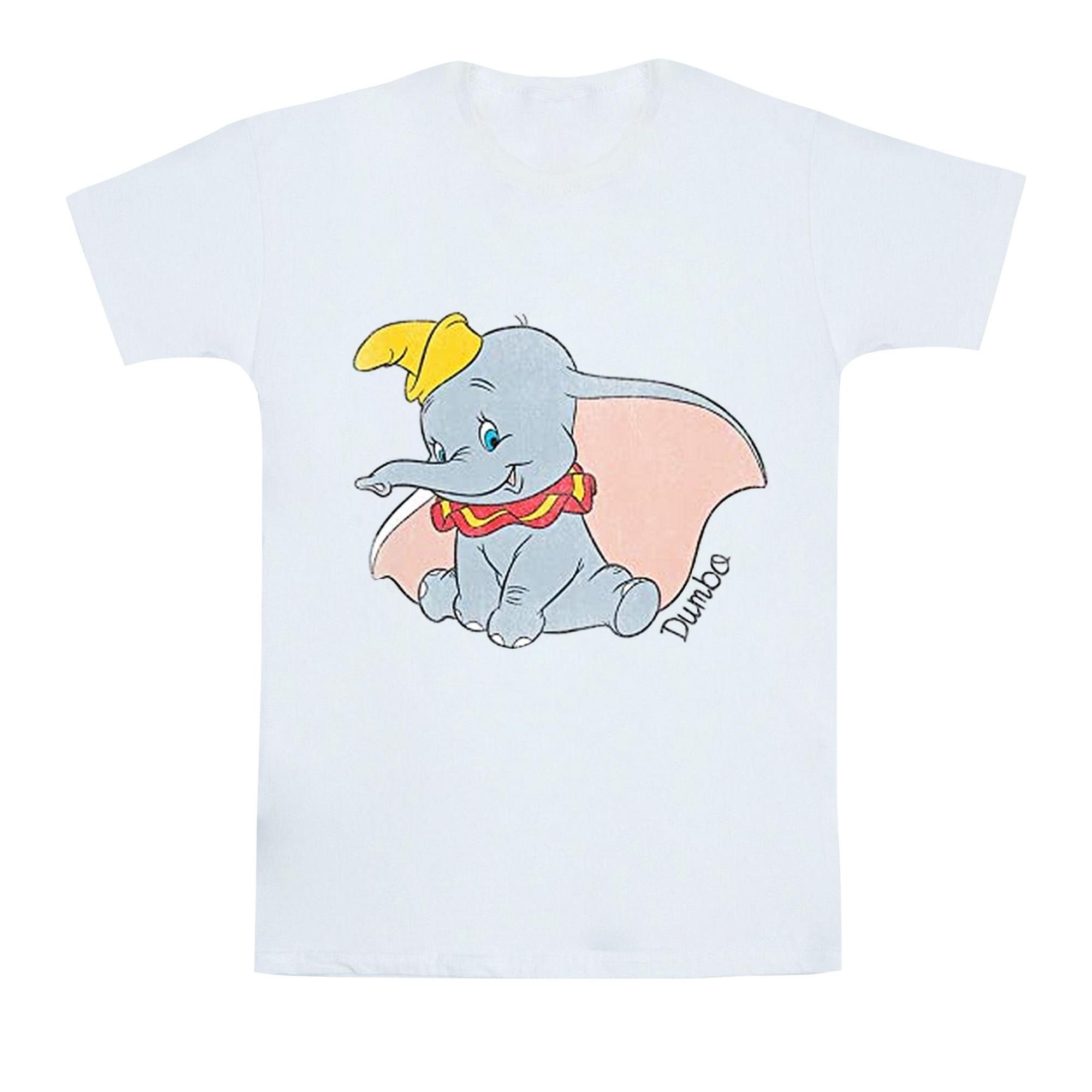 Dumbo Klassiek katoenen T-shirt voor meisjes 9-11 Years wit