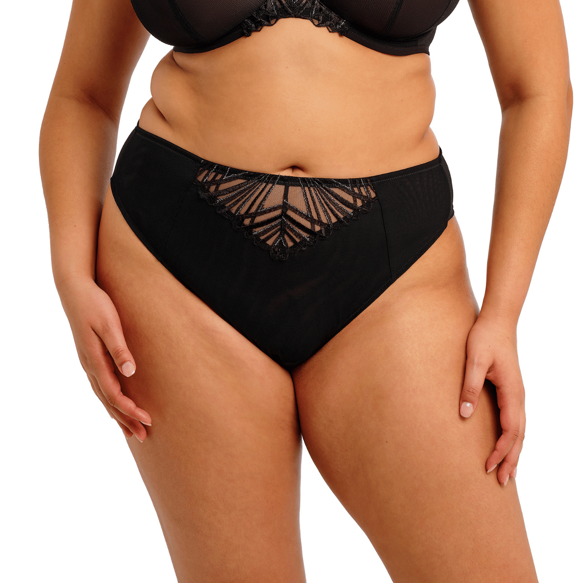 Elomi Reja brazilian slip, zwart