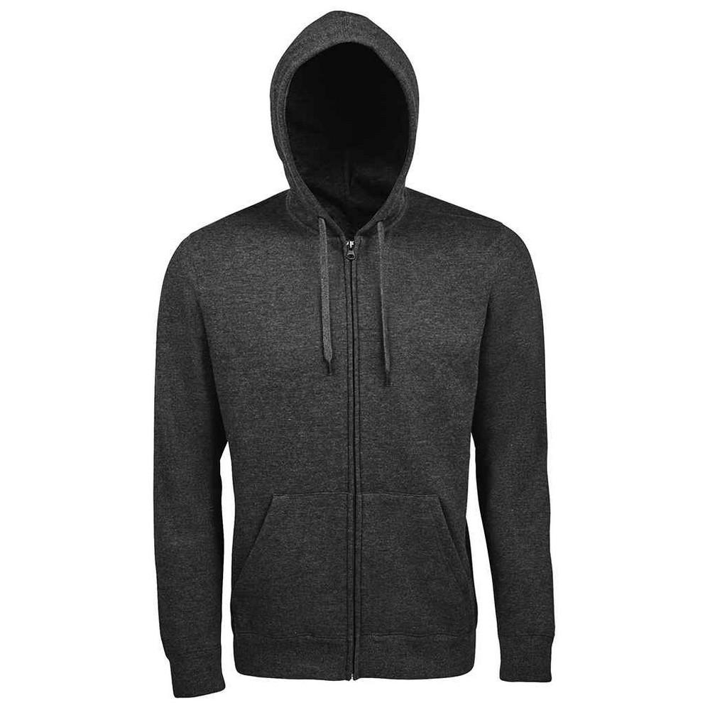 SOLS Heren zeven sweatshirt met capuchon en capuchon met volledige ritssluiting S