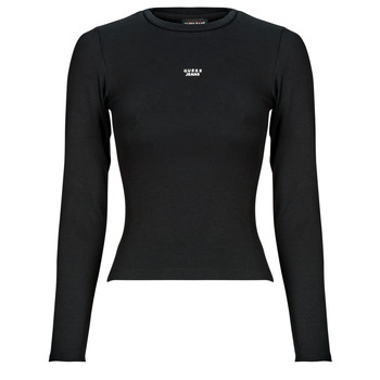Guess T-Shirt Lange Mouw  CN EMBRO SLIM TOP