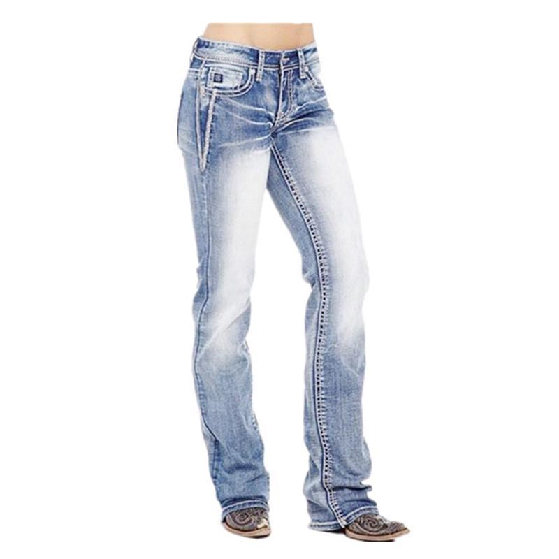 AI Supermarket Dames Slim Fit Plus Size Jeans Broeken XXL