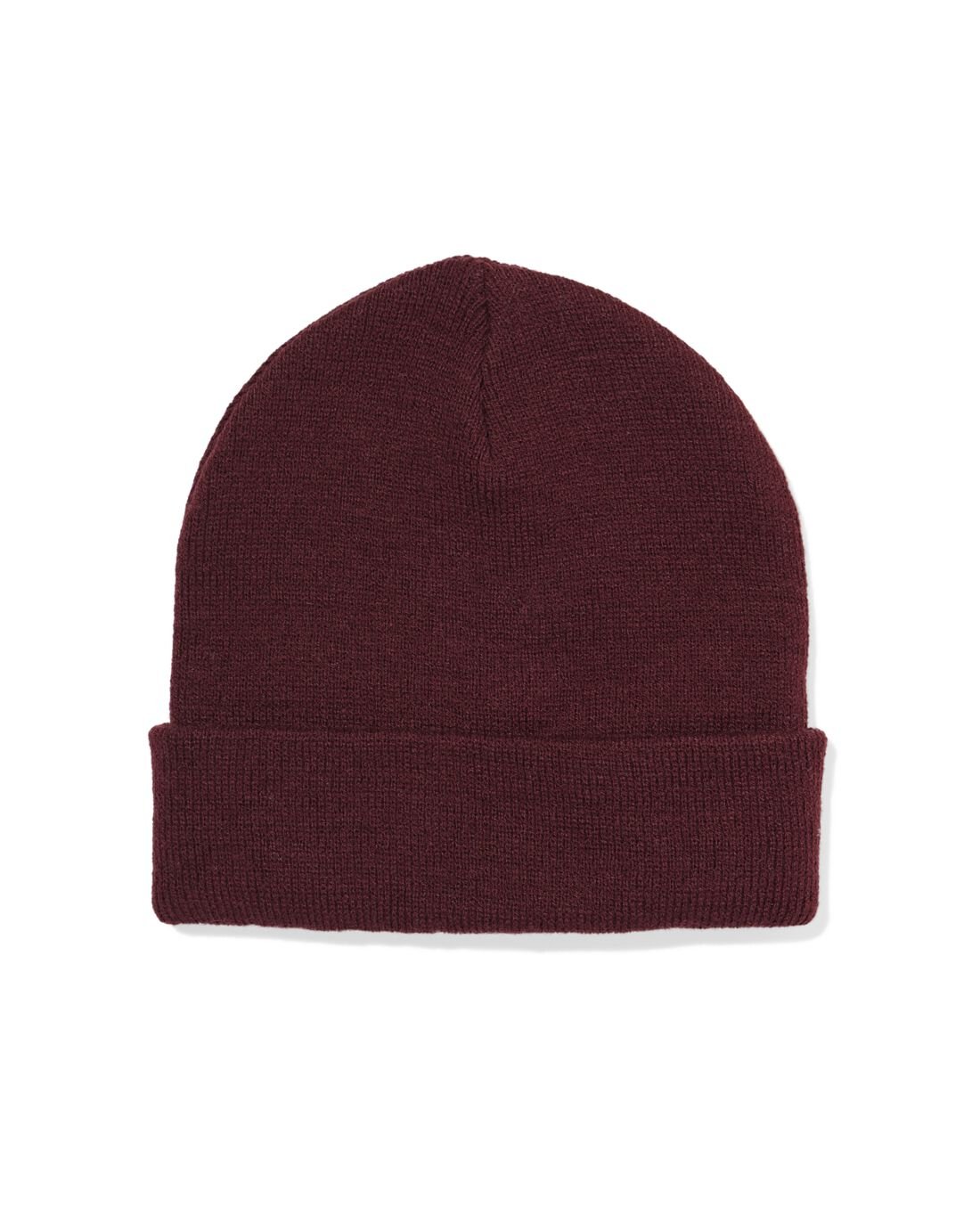 051 Heren Beanie Bordeaux
