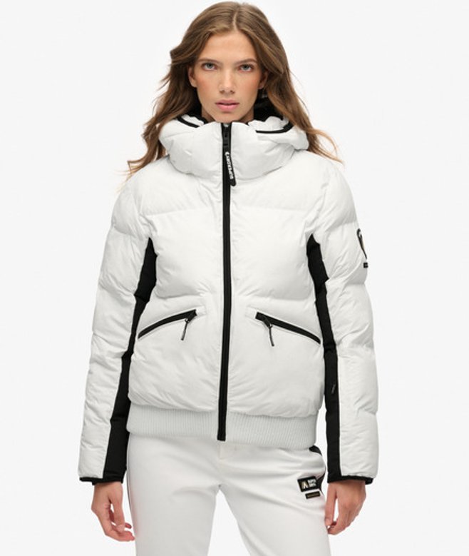 Superdry Skibomberjack met Capuchon White