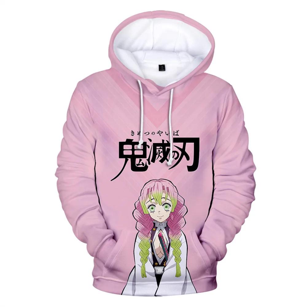Wendy 3 Hoodies voor kinderen Kawalii Cartoon Hoodie Demon Slayer Print Mode Herfst Buitenkleding Kinderen Meisjes Sweatshirts Tops 160