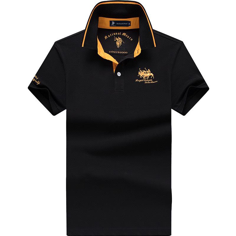 The BAY Men's Summer High-End Polo Shirt: Short Sleeve, Turn-Down Collar, Loose Fit, Plus Size, Trendy Fashion. 5XL 210-230 lbs