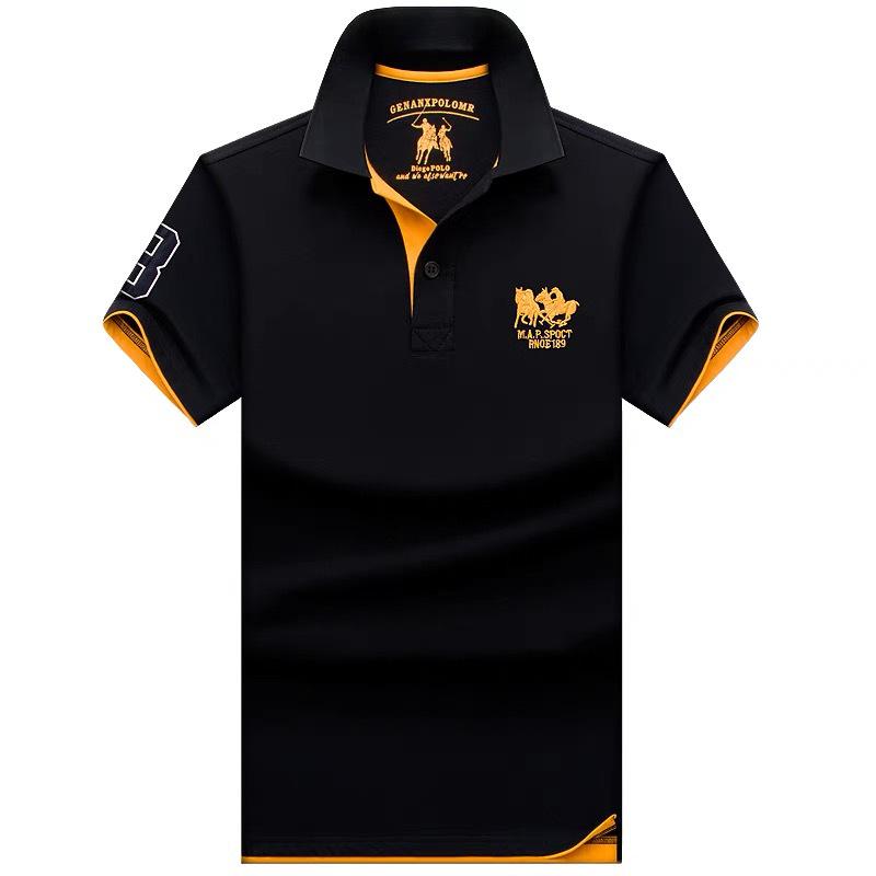 The BAY Paul Heren High-End Poloshirt - Zomer Korte Mouw Revers, Puur Katoen, Plus Size Beschikbaar L (130-145 jin)