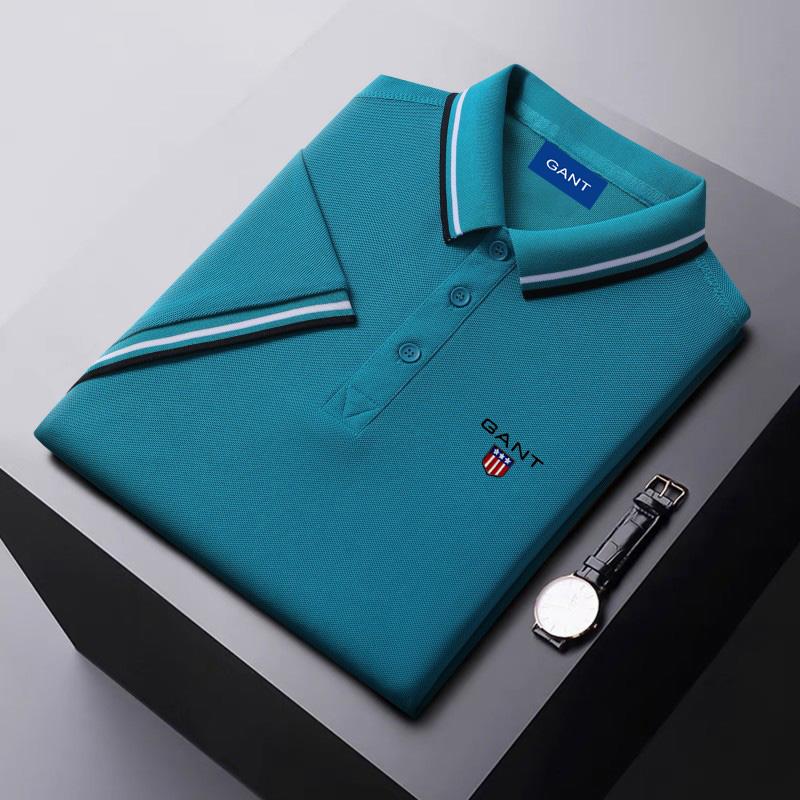 Gant Zomer 2025 Nieuw Ice Ion Fiber Geborduurd Poloshirt met Polokraag voor Vochtafvoer en Zweettransport XL