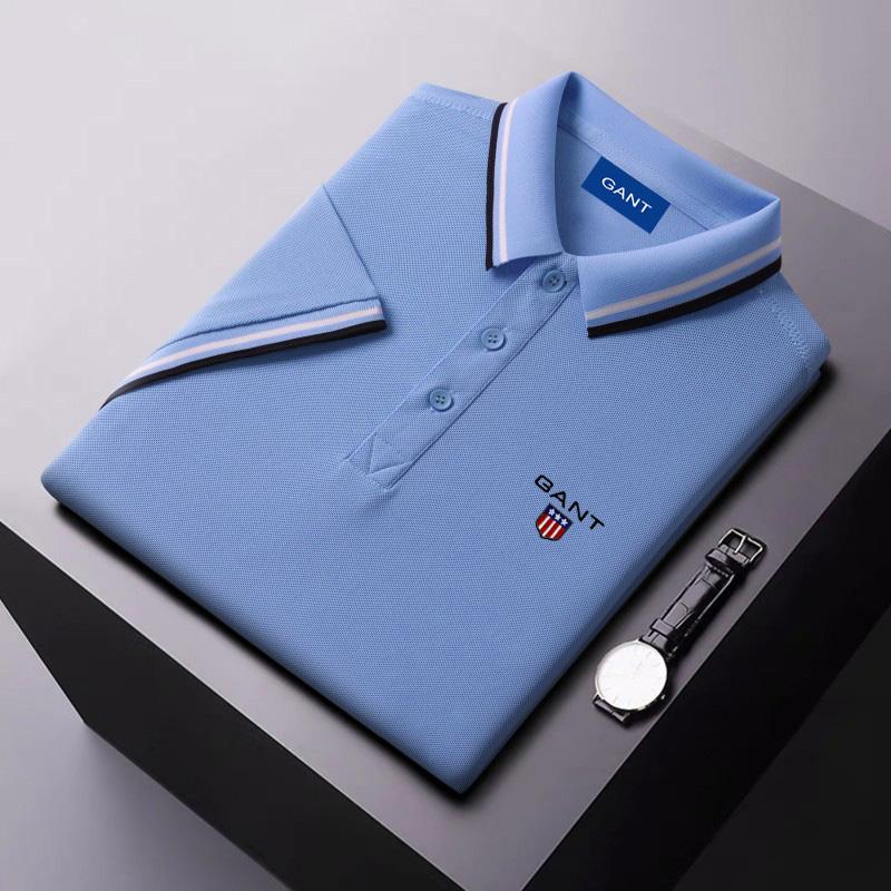 Gant Zomer 2025 Nieuw Ice Ion Fiber Geborduurd Poloshirt met Polokraag voor Vochtafvoer en Zweettransport XXL