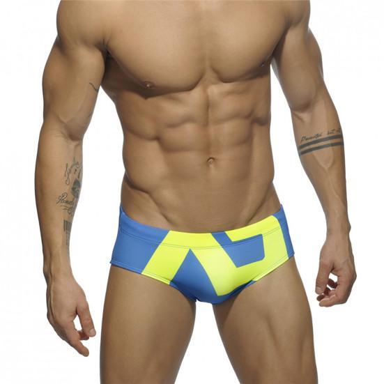 Kah Chique contrastkleur Geweldig stiksel Ademende eenvoudige zwemshort voor watersporters M