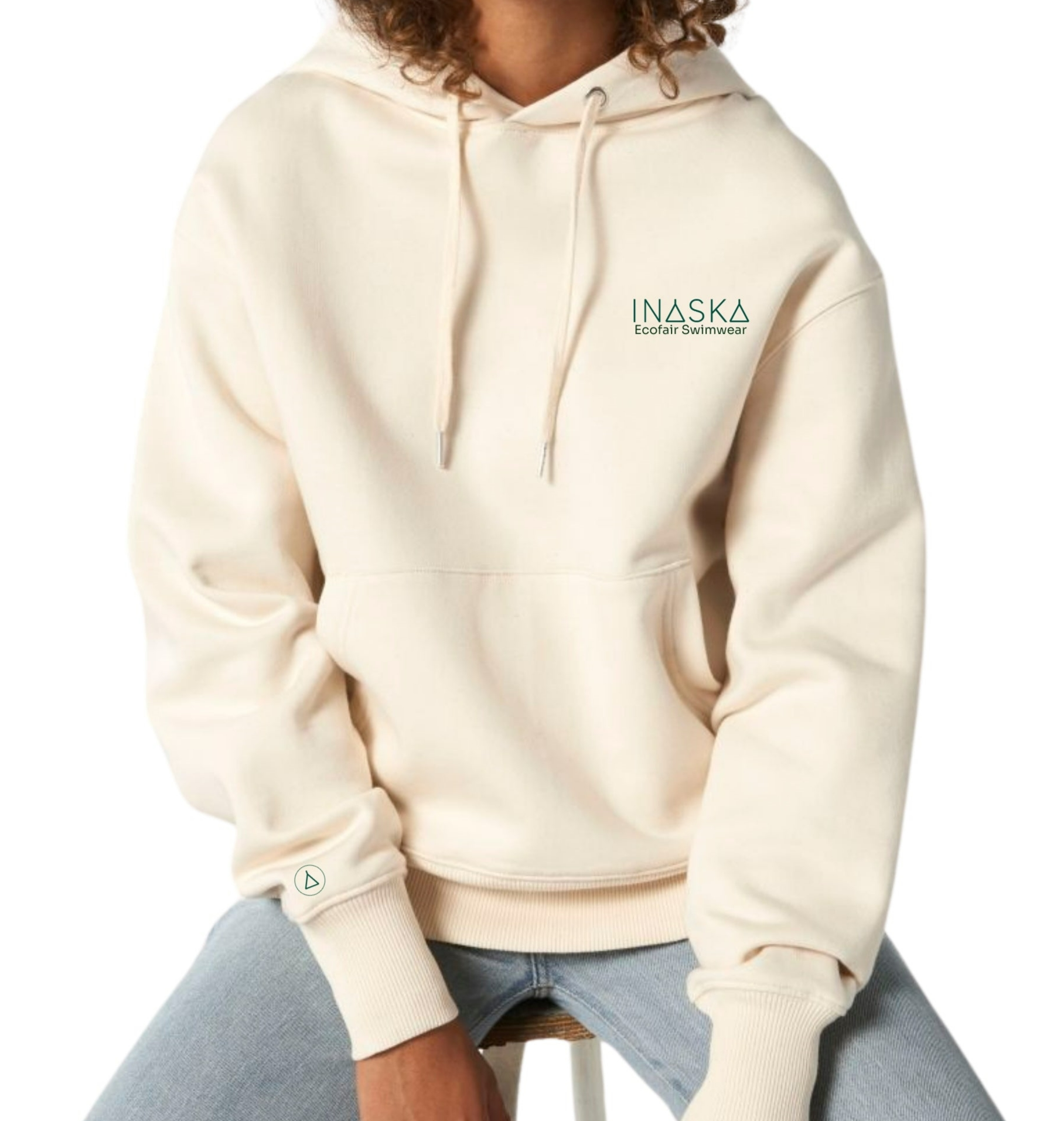 Inaska Damen vegan Hoodie  Unisex DunkelgrÃ¼n