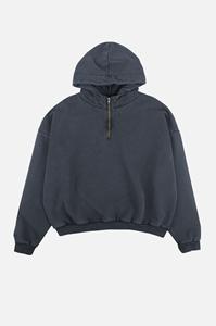 Trendsplant Herren vegan Hoodie Oversized Super Heavy Total Eclipse