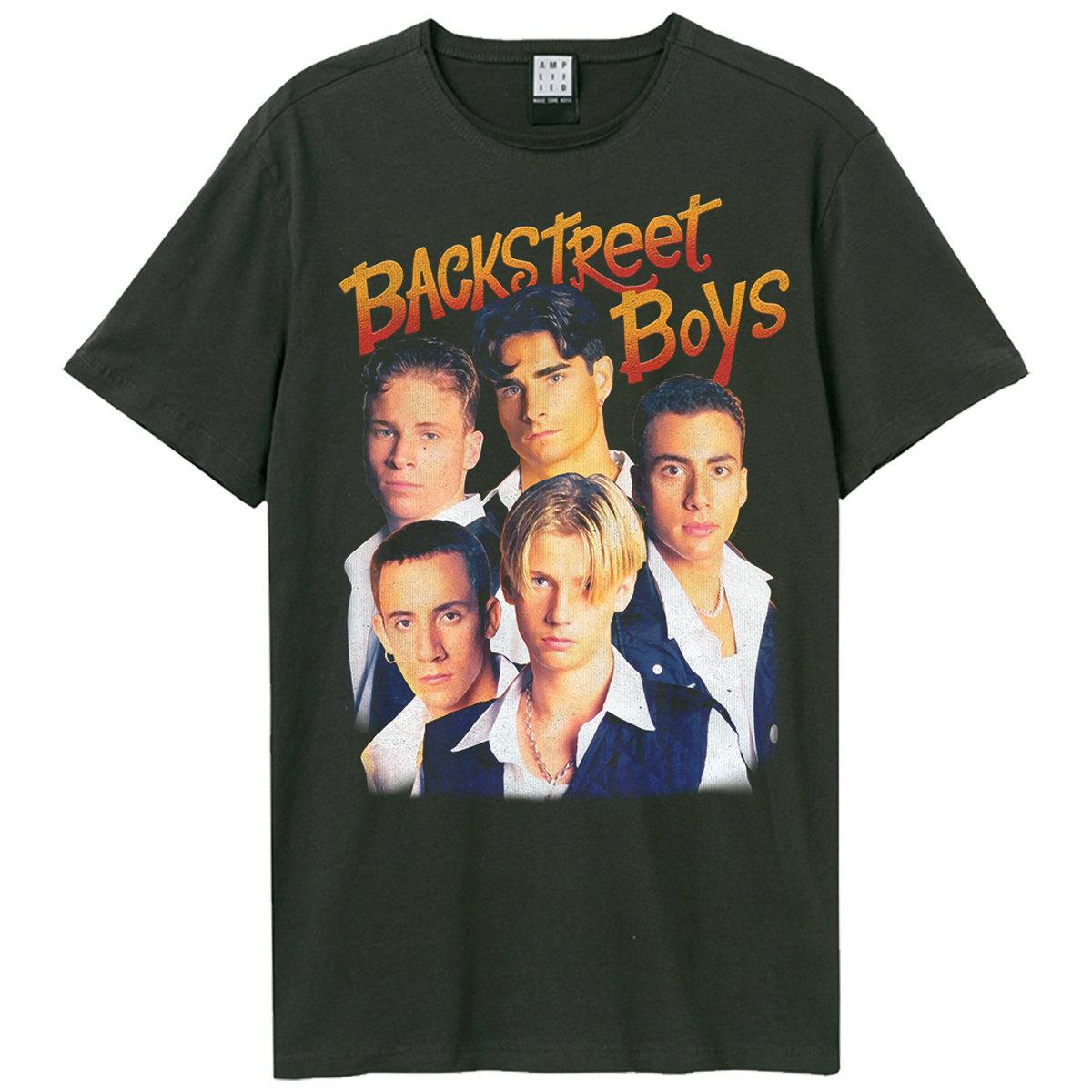 Amplified Versterkte Unisex volwassen vroege dagen Backstreet Boys T-shirt 3XL houtskool