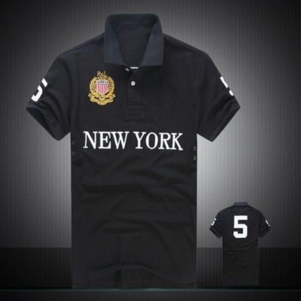 GEMTIDE Nieuwe Zomer Heren Poloshirts Geweldige Designer Origineel NEW YORK Geborduurd Korte Mouw Vrije Tijd Sport Losse Shirts M