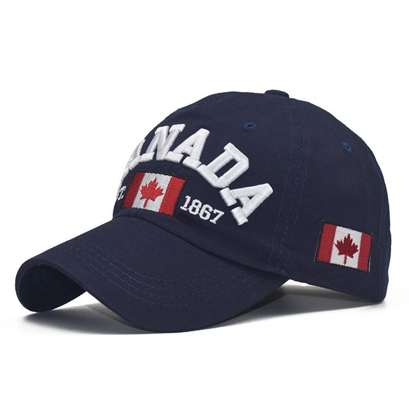 Northwood []Canada Baseball Caps voor Mannen Vrouwen Canada Snapbacks Zomer Zon Vader Hoeden Mannen Trucker Caps 54-60 cm marineblauwe kleur