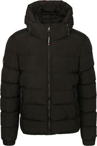 Superdry Pufferjas Hooded Zwart