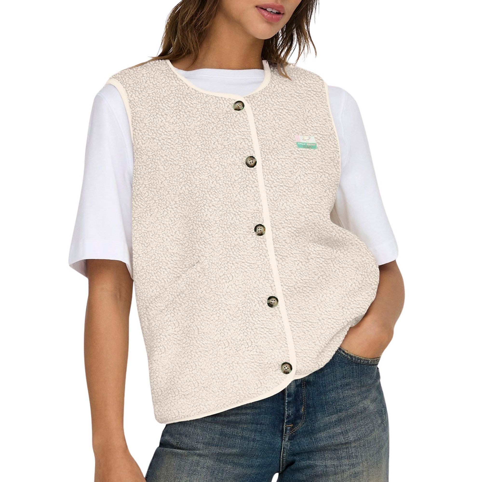 Only Baby Life Teddy Vest Dames